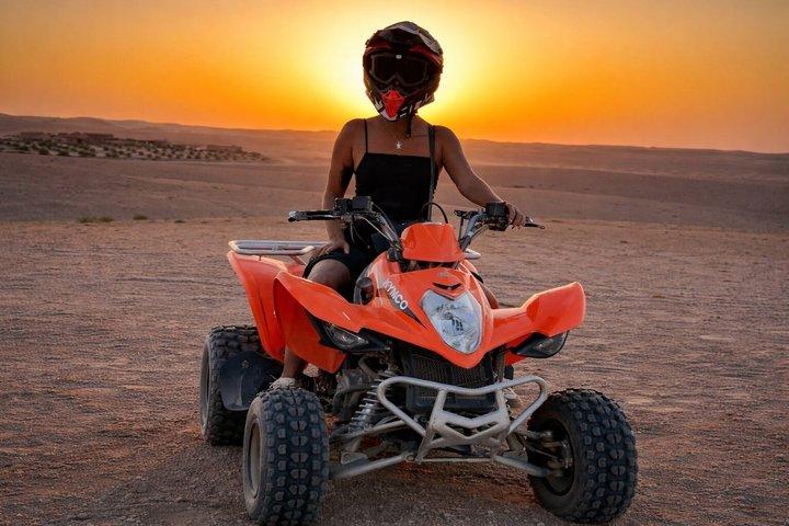 Agafay Desert Quad Biking Adventure with Hotel Transfer & Tea