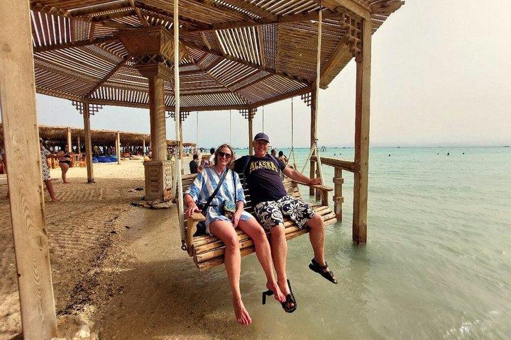 Hurghada - VIP Orange Bay bådtur, frokost og transfer