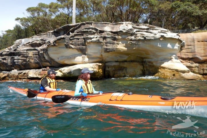 Kayak to Goat Island in Sydney Harbour with Local