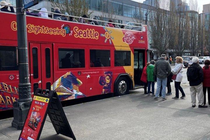 Visite guidée de Seattle en bus hop-on hop-off