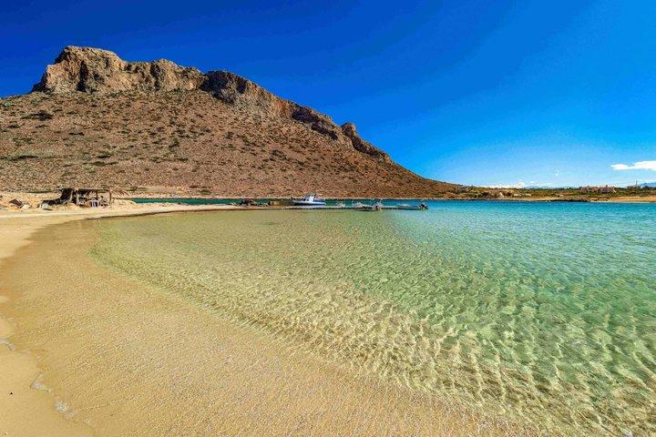チャニアは、港ピックアップとビーチタイムで海岸の小旅行を強調