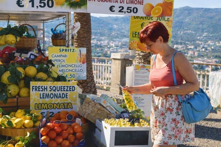Full-day Group Tour to Sorrento, Positano, Amalfi from Naples
