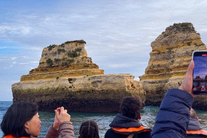 De Lagos : Visite en bateau des grottes de Ponta DA Piedade