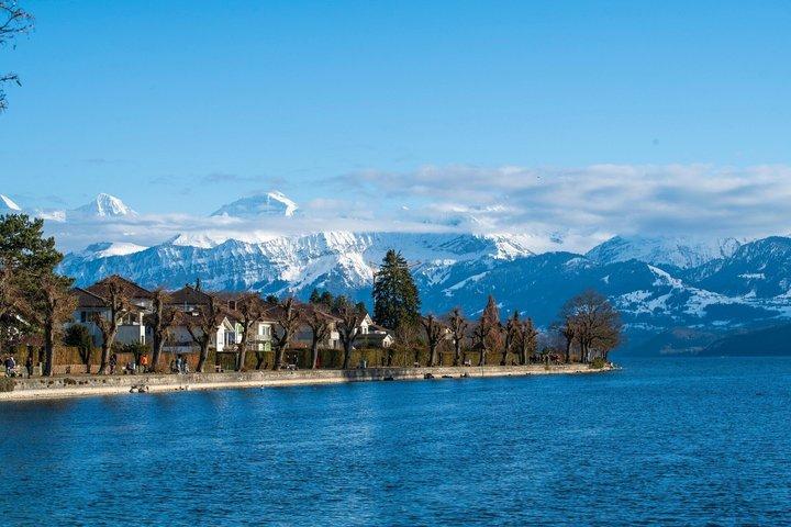 チューリッヒからスイスアルプス湖とベルンへのプライベート日帰り旅行
