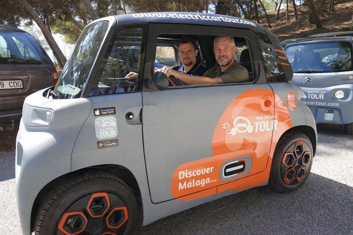 Málaga solnedgang og nat tur med elbil