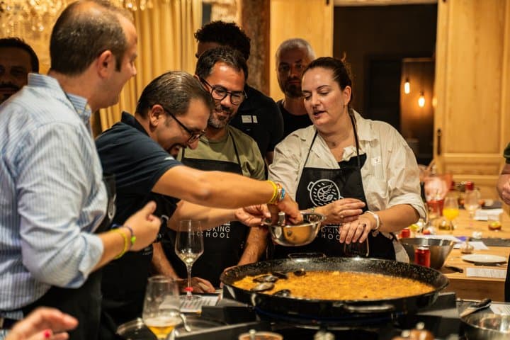 Barcelona Full Market Tour, Tapas & Hands-On Paella Cooking Class