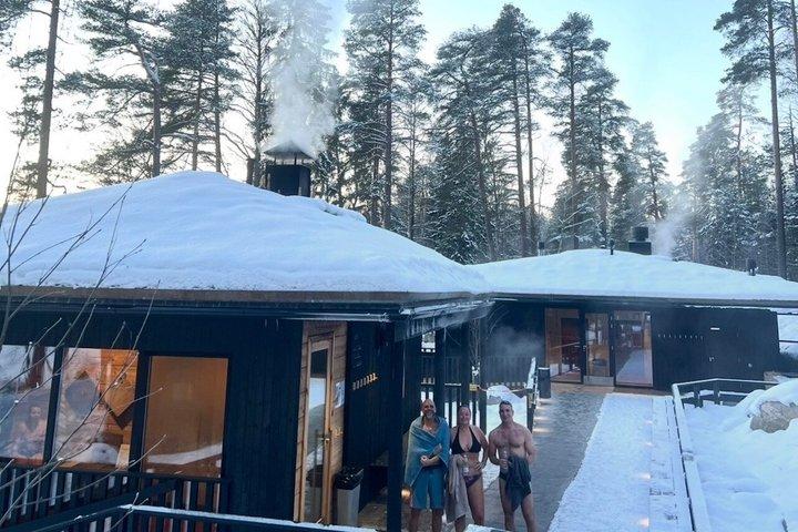 Nationaal parkwandeling & Finse rooksauna-ervaring met kampvuurlunch