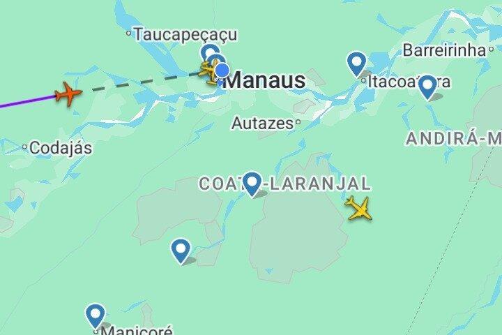 24-timers lufthavnstransport til hotel i Manaus.