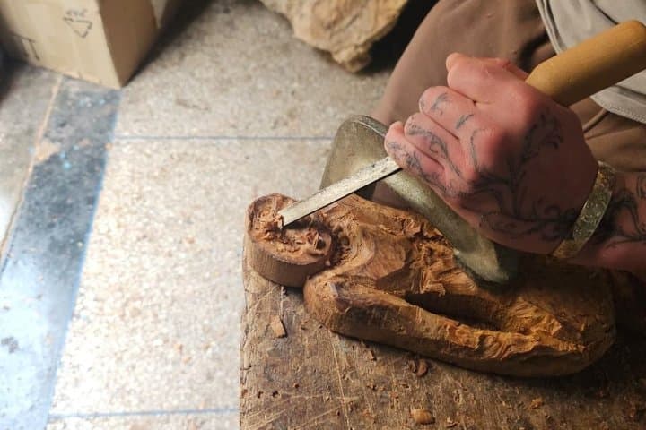 Authentic Moroccan Thuya Wood Carving Workshop in Essaouira