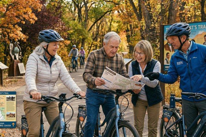 Tour privato storico della città vecchia di Santa Fe in e-bike