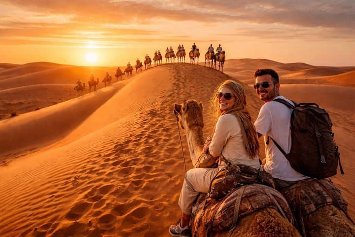 Marrakech: Agafay Desert Quad & Camel Ride with Dinner Show
