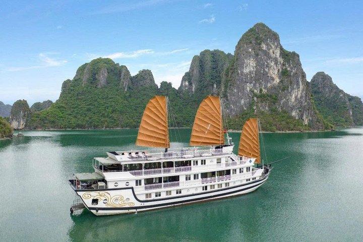 ハノイ:ガーデンピーククルーズで2D1N景色白頭龍湾の旅