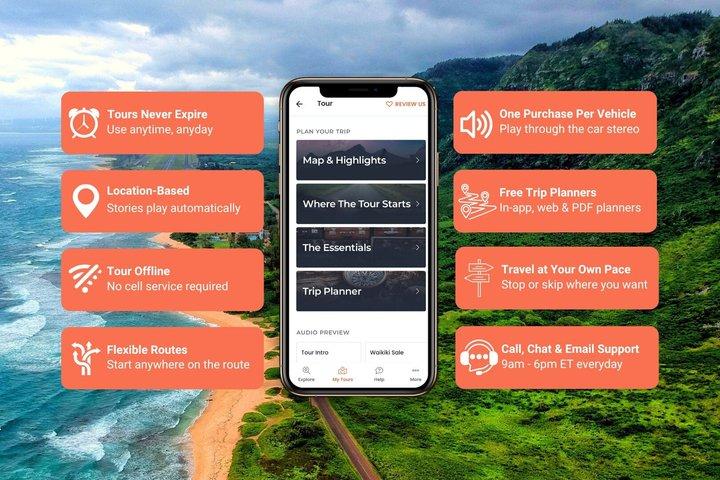 Tour autoguiado de áudio em Oahu, Havaí