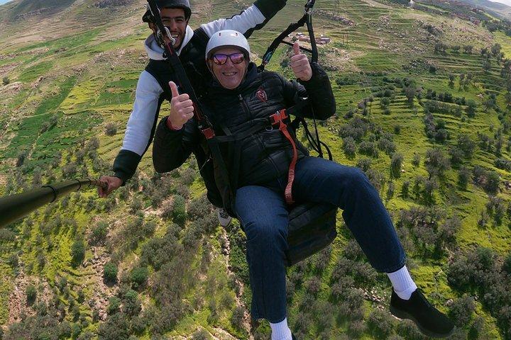 Marrakech : Paragliding over Agafay & Atlas mountains