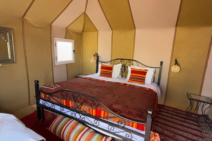 Merzouga camel ride, overnight stay at Desert Luxury Camp