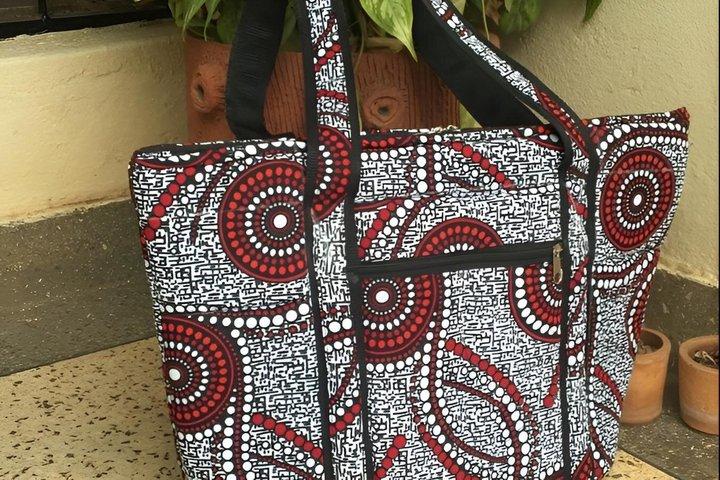 Ankara stoffen winkelen en dezelfde dag Tailoring ervaring