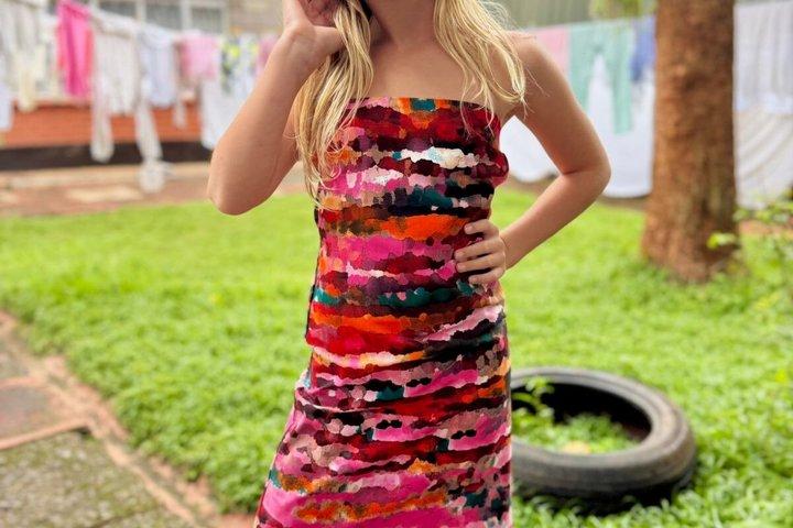 Ankara stoffen winkelen en dezelfde dag Tailoring ervaring