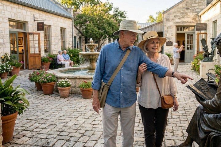 Tour privado a pie en el casco antiguo de San Antonio Patrimonio