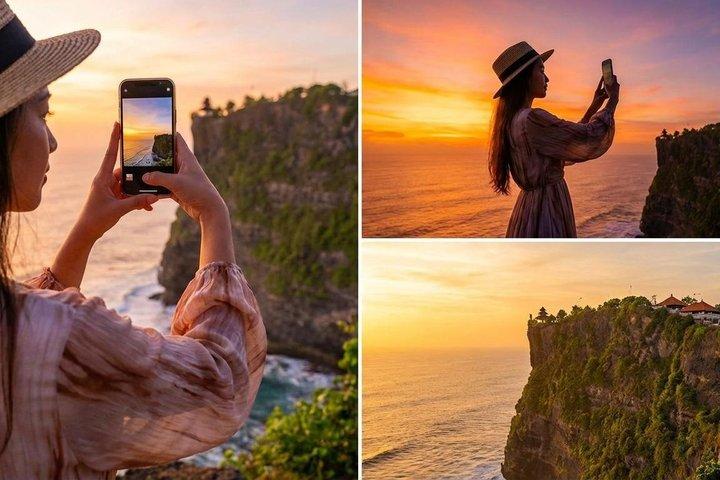 Private eftermiddagstur: Uluwatu Sunset, Kecak Fire Dance & middag