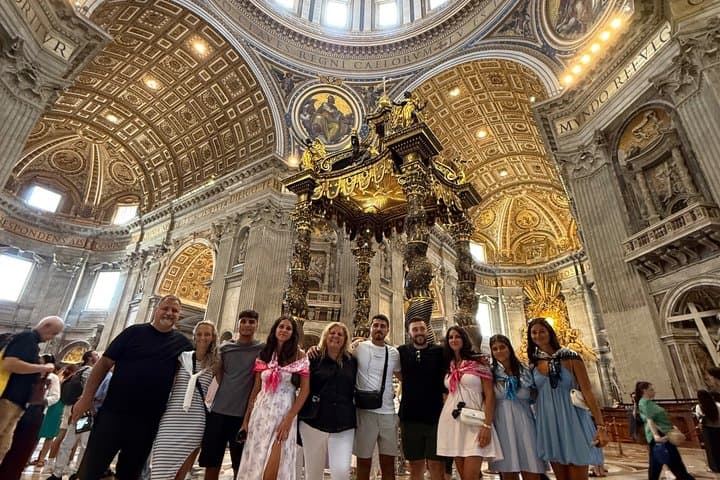 St. Peter’s Basilica Semi-Private Tour + Optional Dome & Tombs