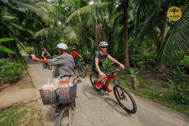 Excursão de bicicleta e barco Mekong Delta