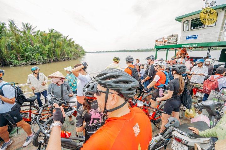 Excursão de bicicleta e barco Mekong Delta