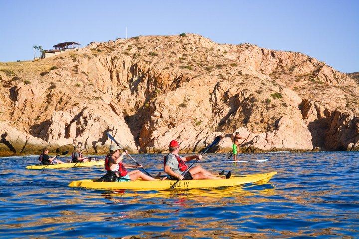 Privato Cabo 2 Bays Kayak e snorkeling a Santa Maria e Chileno Bay