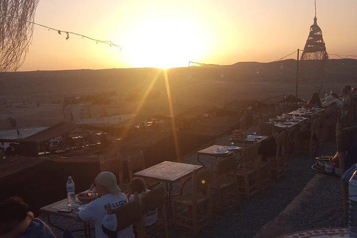 Agafay Desert Camel Ride, Dinner Show with magical sunset