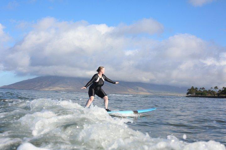 Group Surf Lesson for Beginners in Kihei at Kalama Park