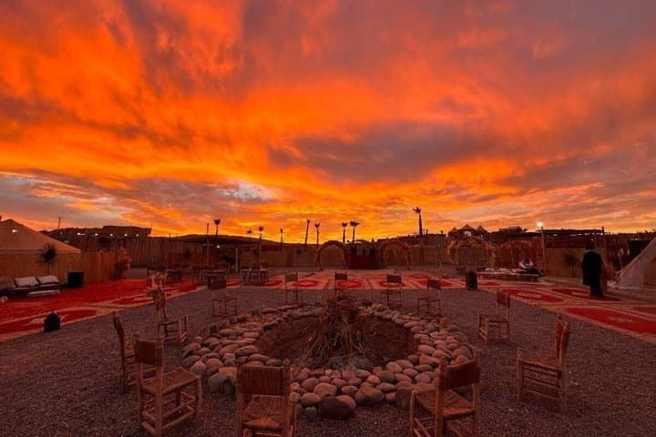 Agafay Desert Sunset Camel Ride Dinner and Cultural Show