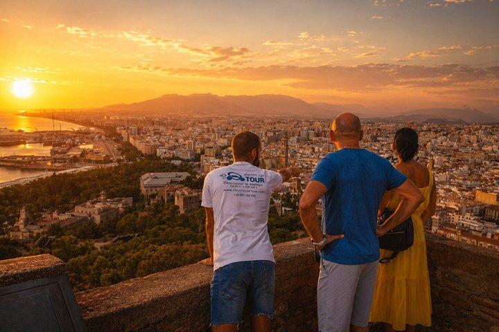 Málaga solnedgang og nat tur med elbil