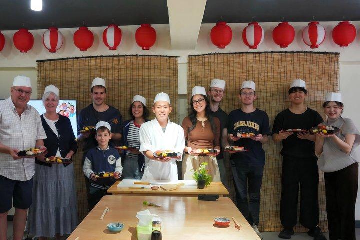 Tokio Sushi maken klasse in Tsukiji met professionele chef-kok