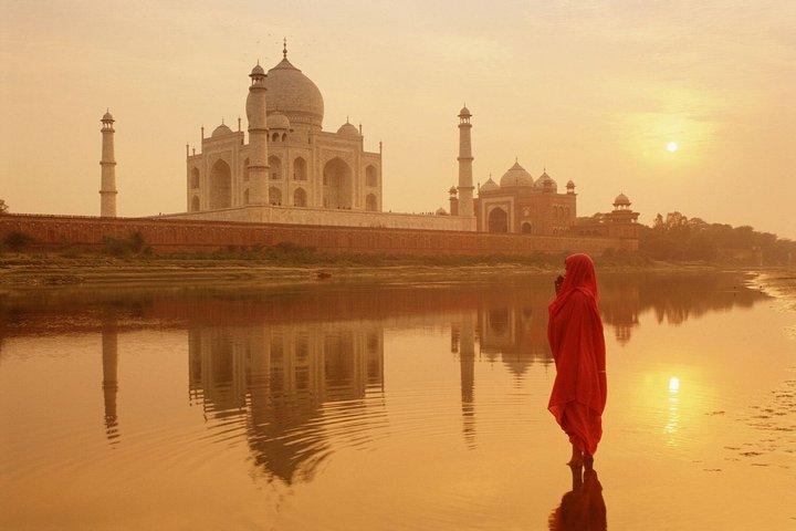 Excursión privada al Taj Mahal con centro de conservación y cuidado de elefantes