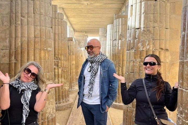 Combo Day Pyramids Saqqara Memphis Dahshur e ATV e Felucca