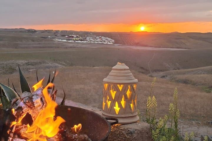 Marrakech desert tour dinner show & camel ride with sunset views