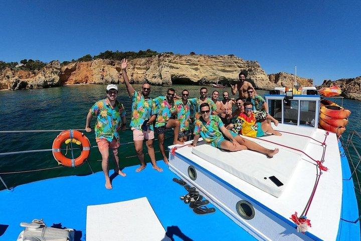Excursion privée en bateau et en kayak avec aventure de plongée en apnée à Alvor