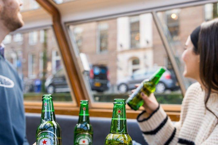 Amsterdam: Heineken Canal Cruise + Drinks & Live Guide