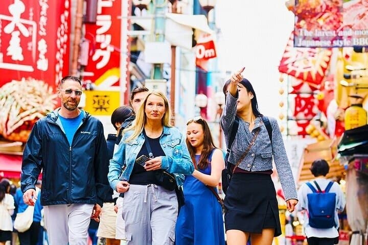 Osaka Walking Tour with Dotonbori River Cruise