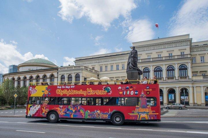 Stadssightseeing Warszawa Hop-on Hop-Off busstur