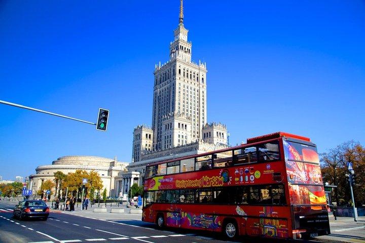 Stadssightseeing Warszawa Hop-on Hop-Off busstur