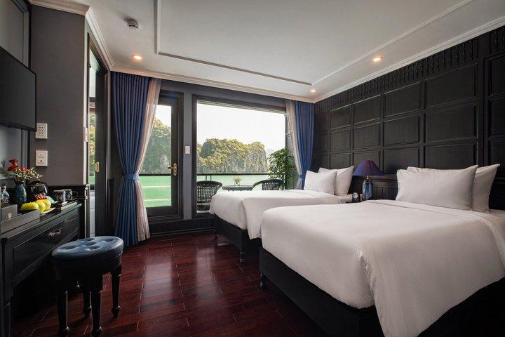 Rosy Luxury Cruise 3D2N avec balcon privé dans la baie d'Halong