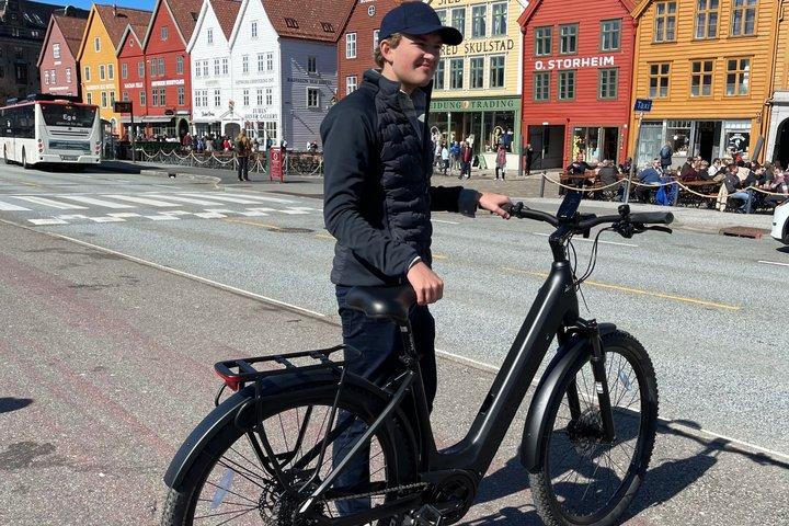 Bergen E cykeltur Udforsk Cobblestone gader og lokal kultur