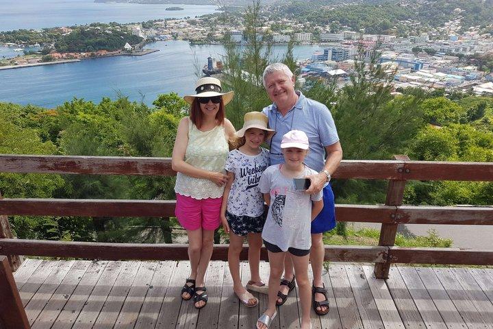 Saint Lucia Beach Retour Transfer Cruiseschip Passagiers Gratis drankje