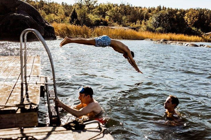 Aventure de bateau rapide et de sauna flottant de l'archipel de Stockholm