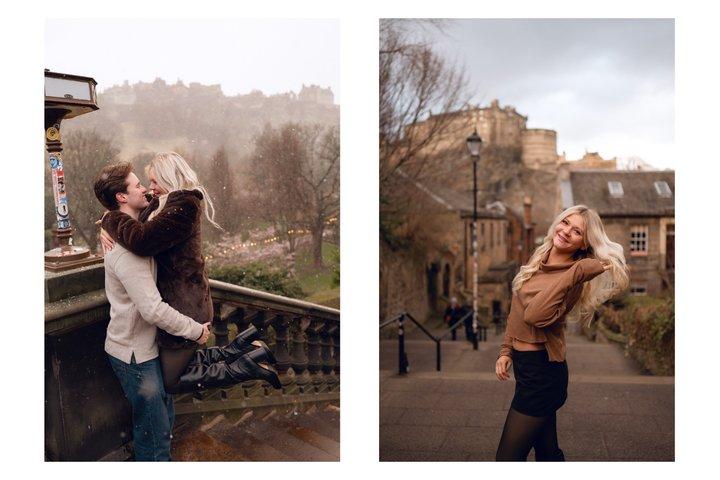 Sessão de fotos em Edimburgo para casais, famílias e viajantes individuais