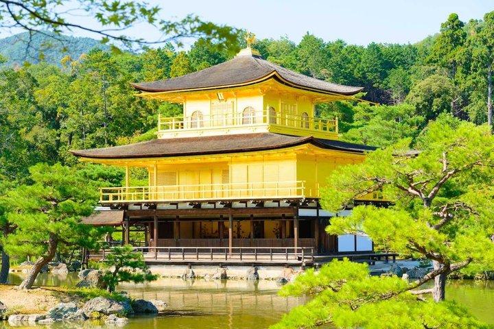 Kyoto : Kinkakuji derrière l'or - Marche UNESCO (droit d'entrée inclus)