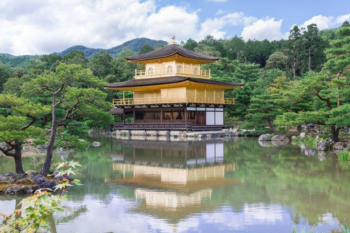 Kyoto : Kinkakuji derrière l'or - Marche UNESCO (droit d'entrée inclus)