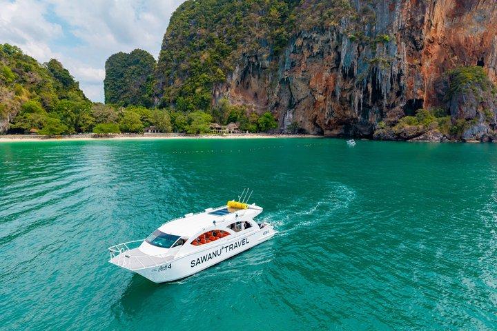 Premium Krabi 4 Islands Speed Catamaran Tour med snorkling