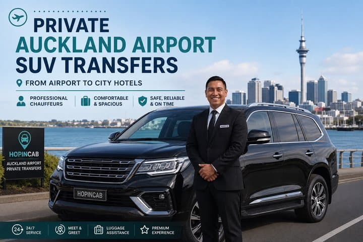 Direct & Quick Auckland Airport Transfer to/from Hotel in SUV