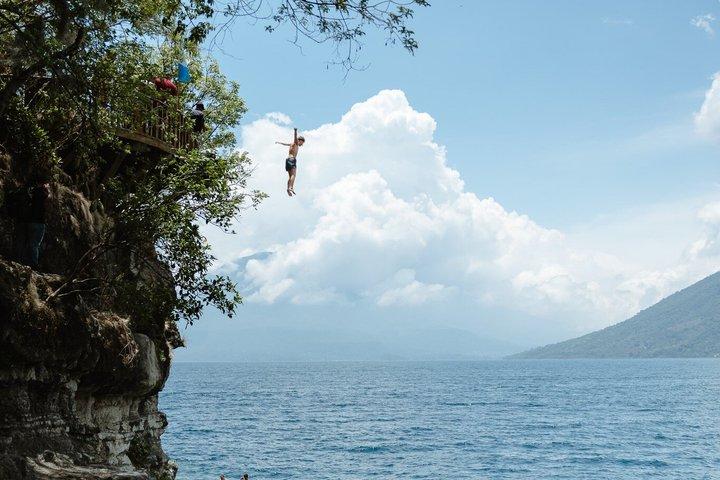 From Antigua: Lake Atitlan, Hike, Jump and San Juan La Laguna